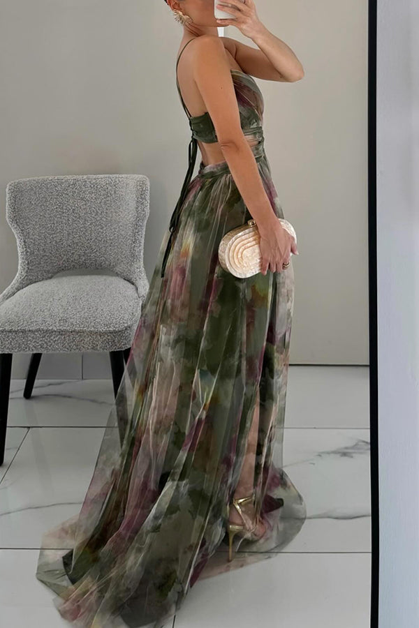 Ludovica | Floral V-Neck Maxi Dress