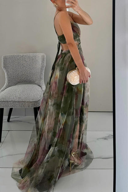 Ludovica | Floral V-Neck Maxi Dress
