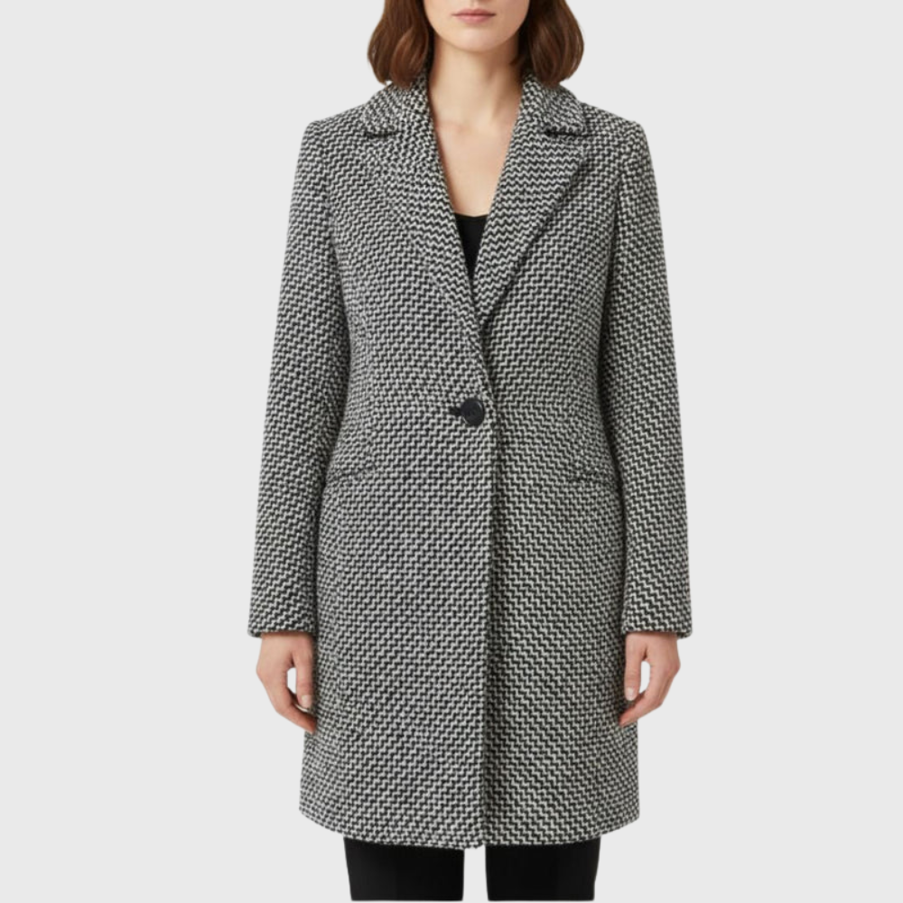 Sage | Women's Warm Winter Tailored Insulated Coat With Pockets