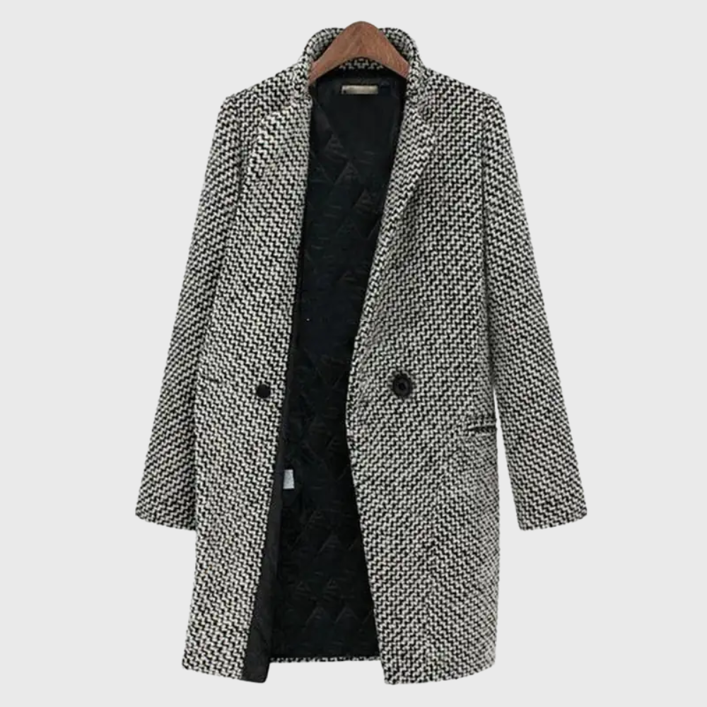 Sage | Women's Warm Winter Tailored Insulated Coat With Pockets