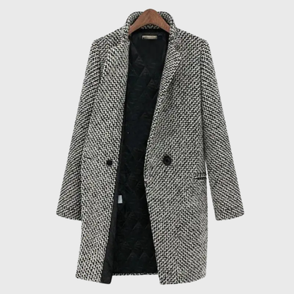 Sage | Women's Warm Winter Tailored Insulated Coat With Pockets
