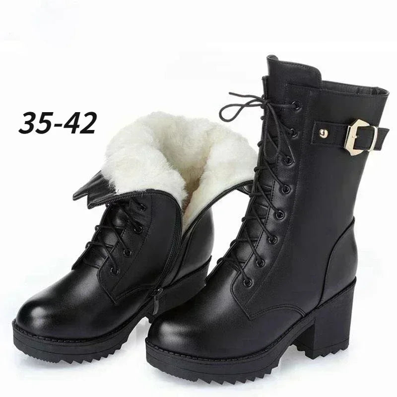Nona | Waterproof Wool-Lined Winter Boot
