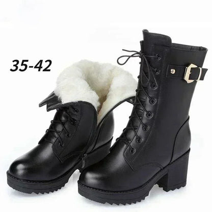 Nona | Waterproof Wool-Lined Winter Boot