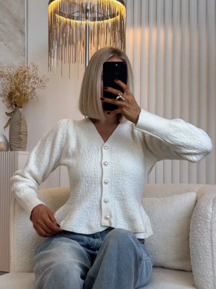 Isolt | Textured Cropped Cardigan