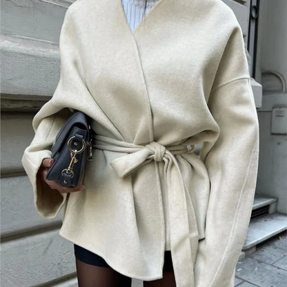Irena | Brushed Wrap Coat
