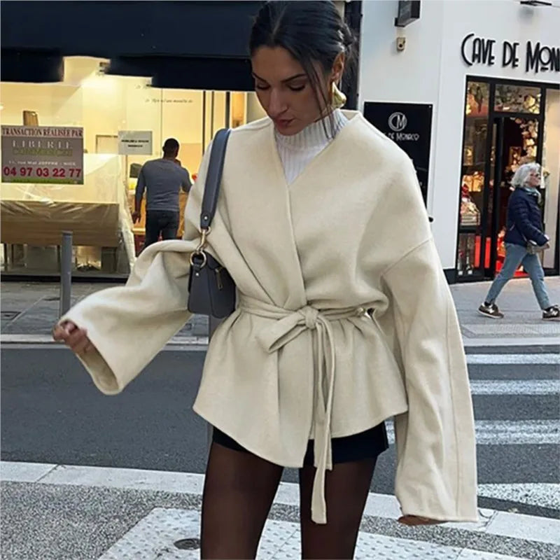 Irena | Brushed Wrap Coat