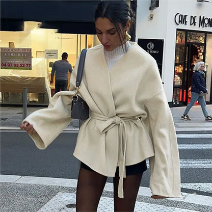 Irena | Brushed Wrap Coat