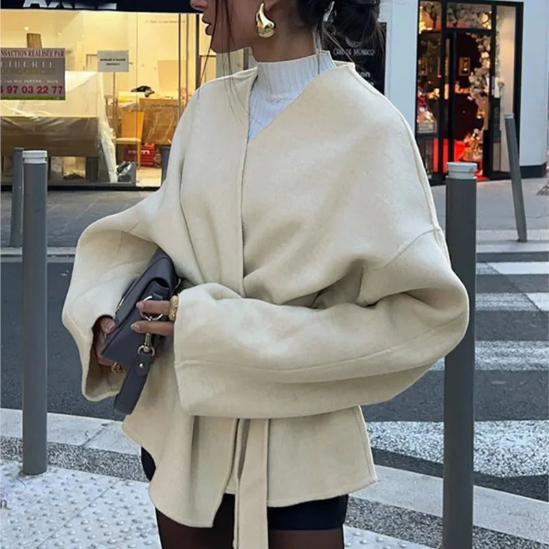 Irena | Brushed Wrap Coat