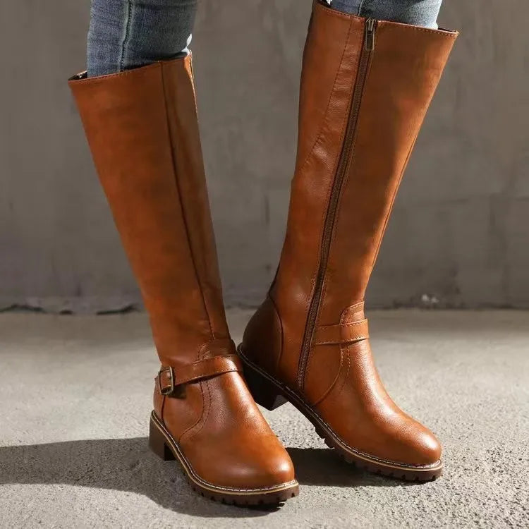 Mona | Tall Orthopedic Leather Boots