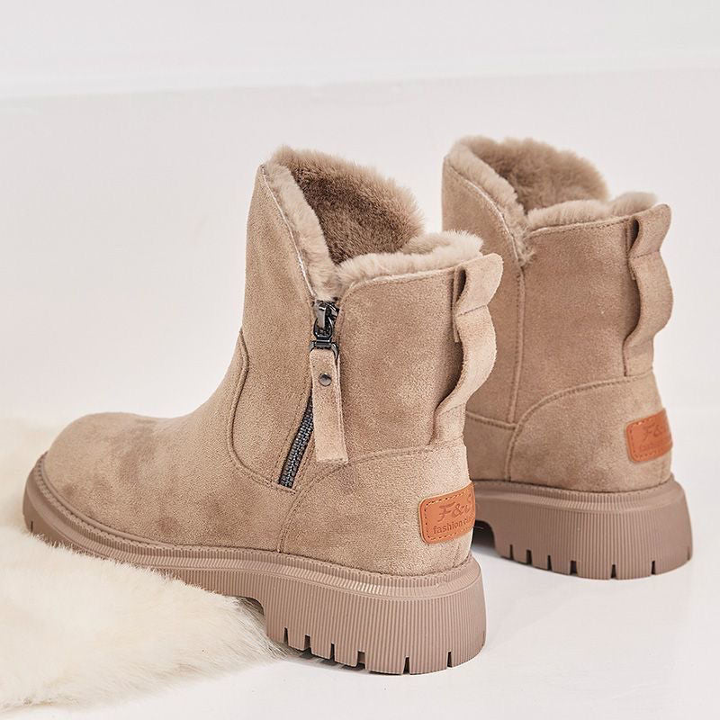 Toril | Leather Ankle Boots with Side Zip