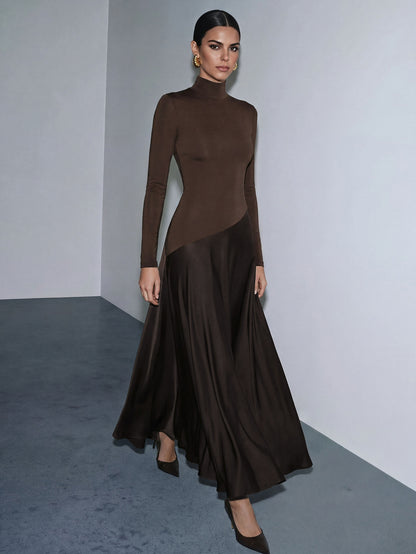 Arnya | Asymmetrical Knit A-Line Dress