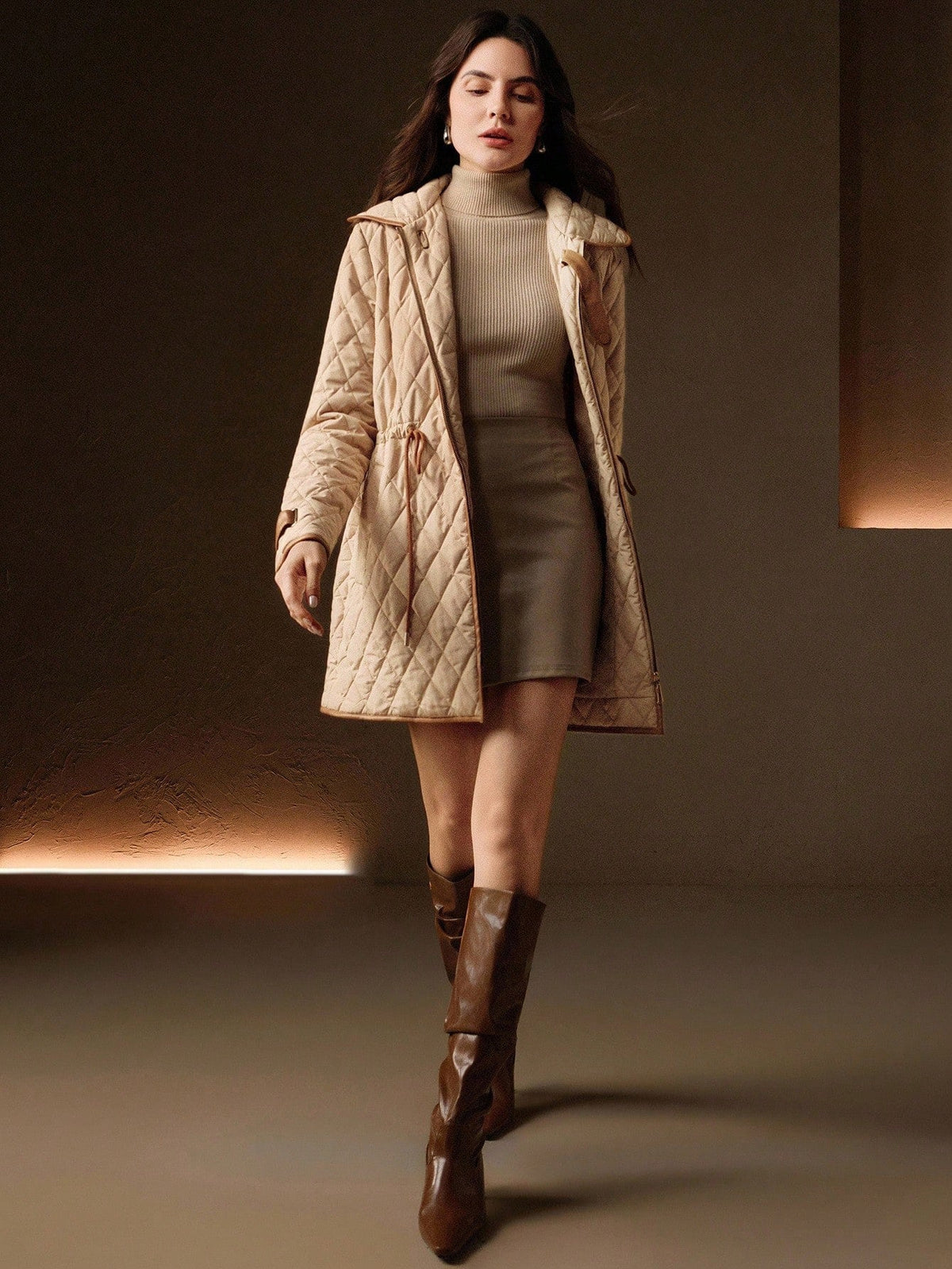 Ditlyn | Quilted Raglan Padded Coat