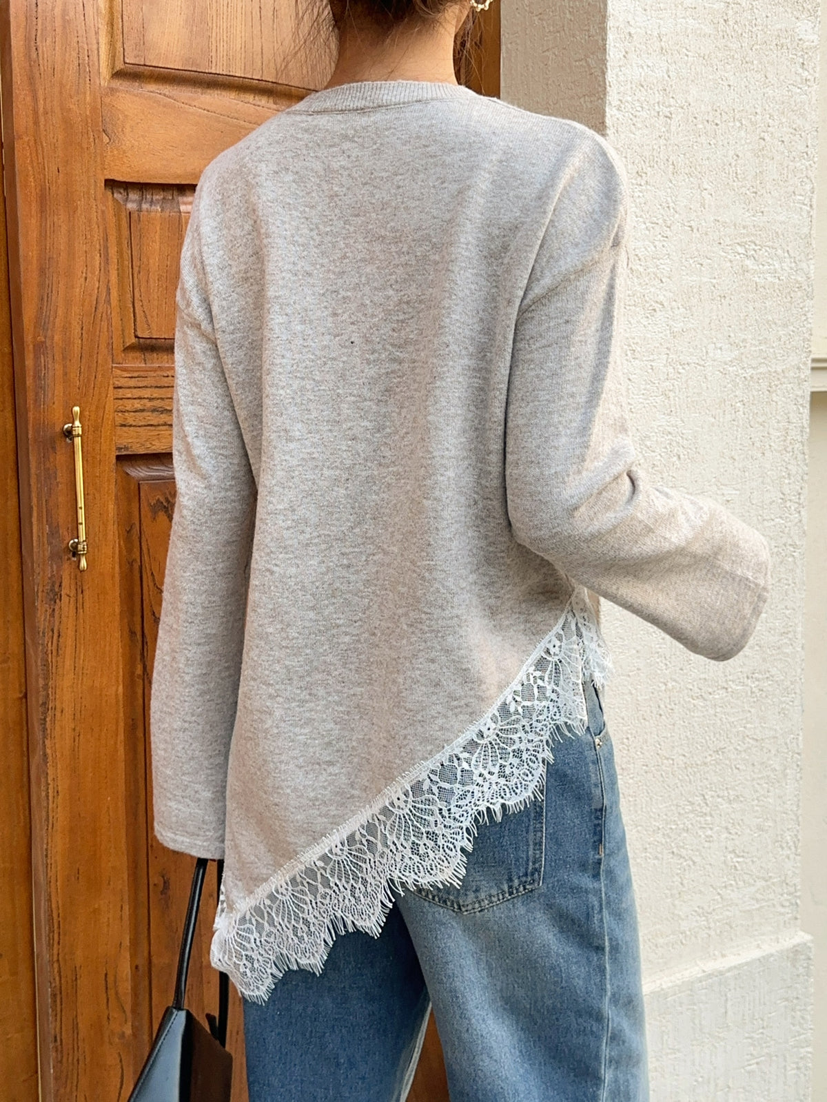 Ullis | Lace Patchwork Sweater