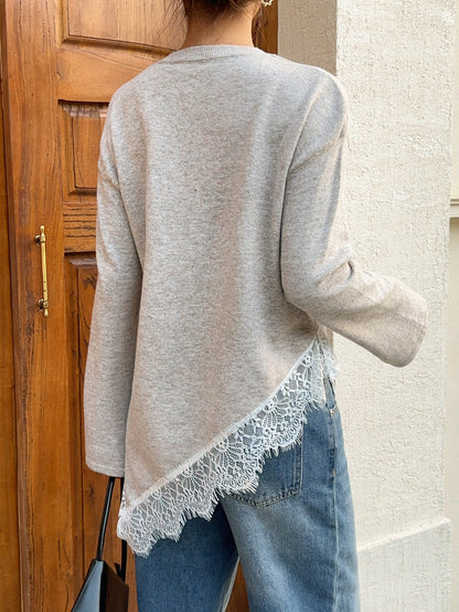 Ullis | Lace Patchwork Sweater