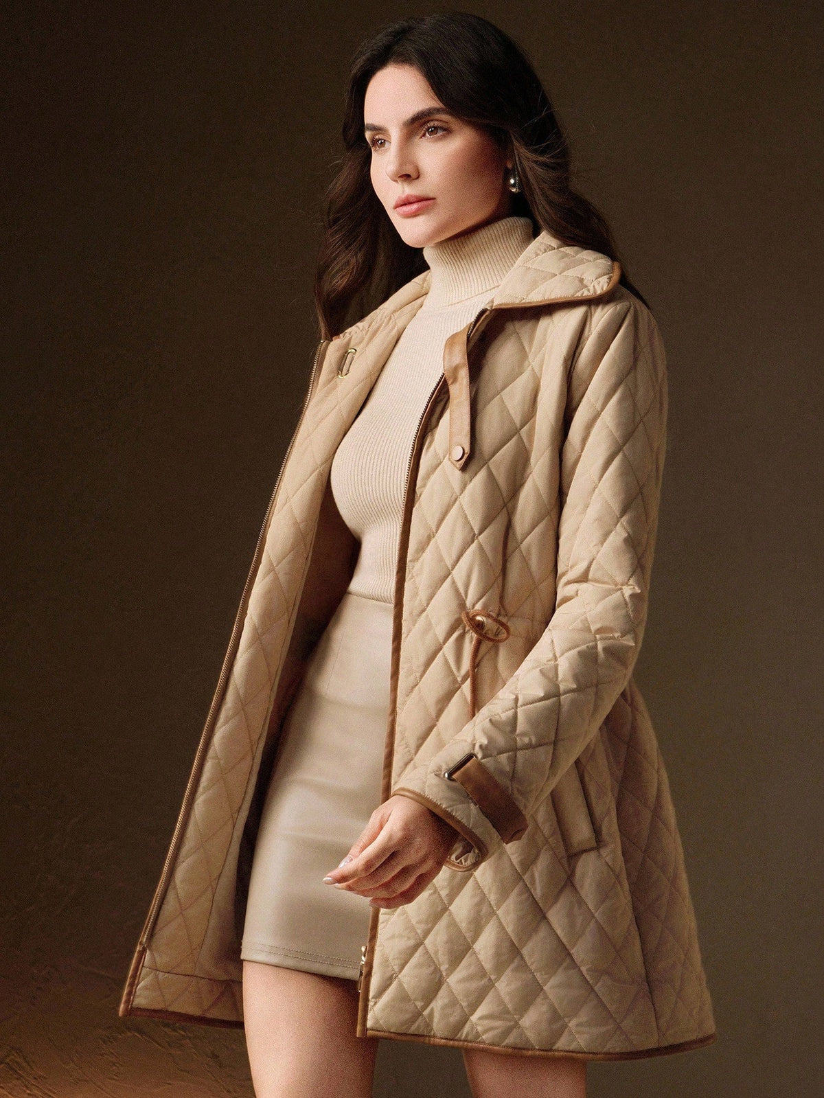 Ditlyn | Quilted Raglan Padded Coat