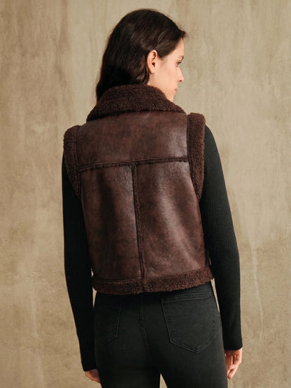 Umiel | Lapel Collar Sleeveless Vest