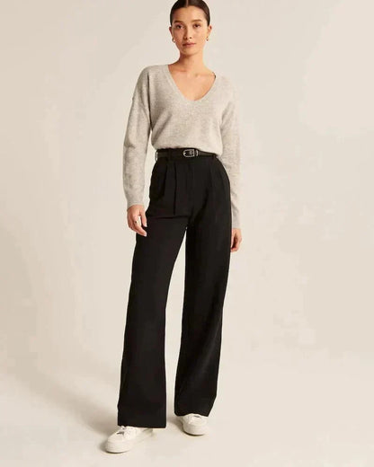 Nanna | High-Rise Wide Leg Tailored Pants
