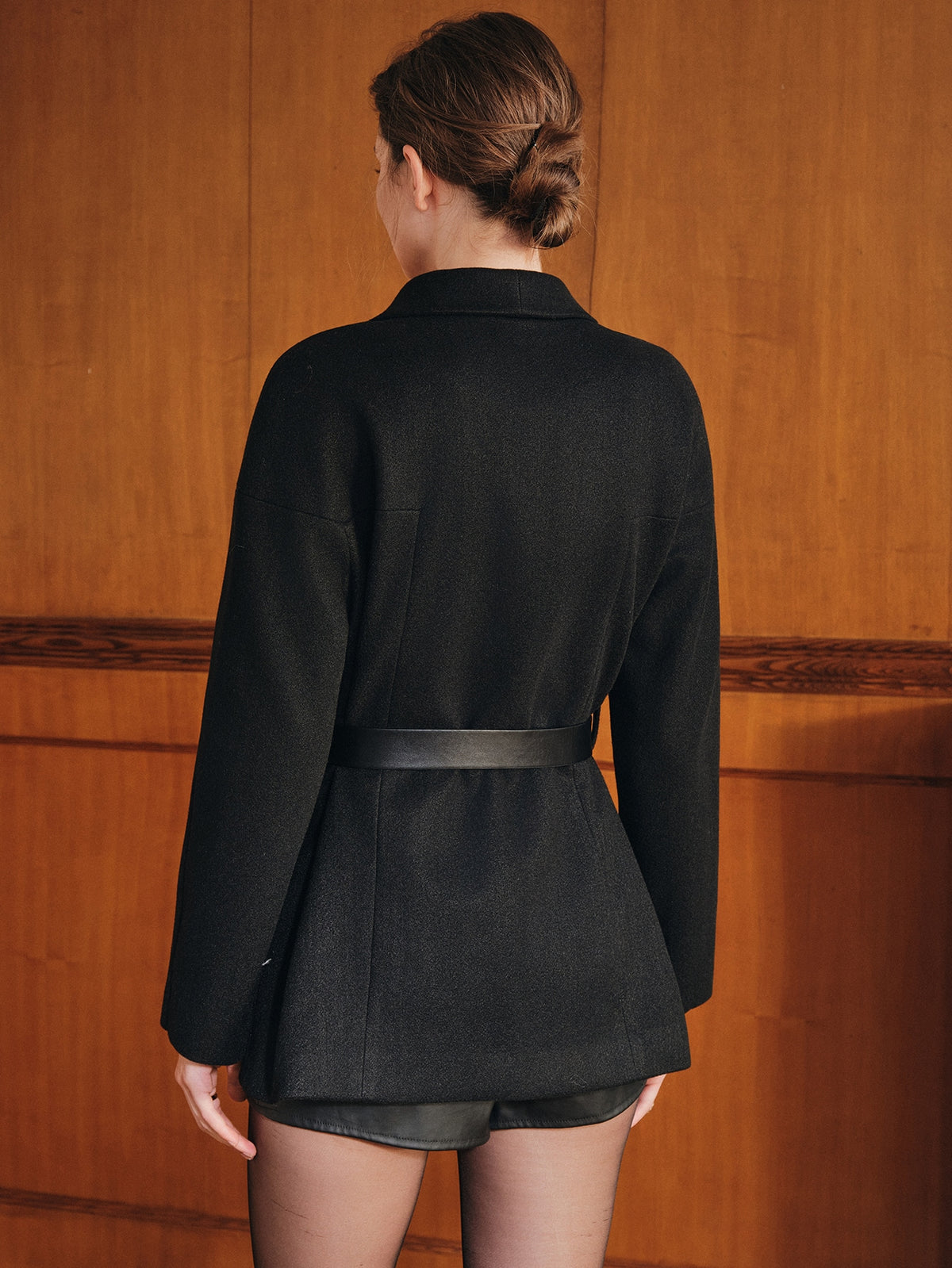 Halis | Shawl Collar Cloak Jacket