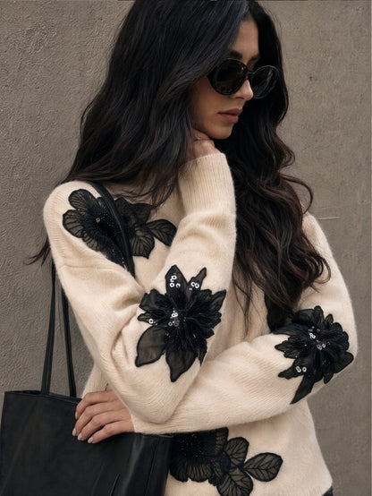 Nyxea | Drop-Shoulder Knit Sweater