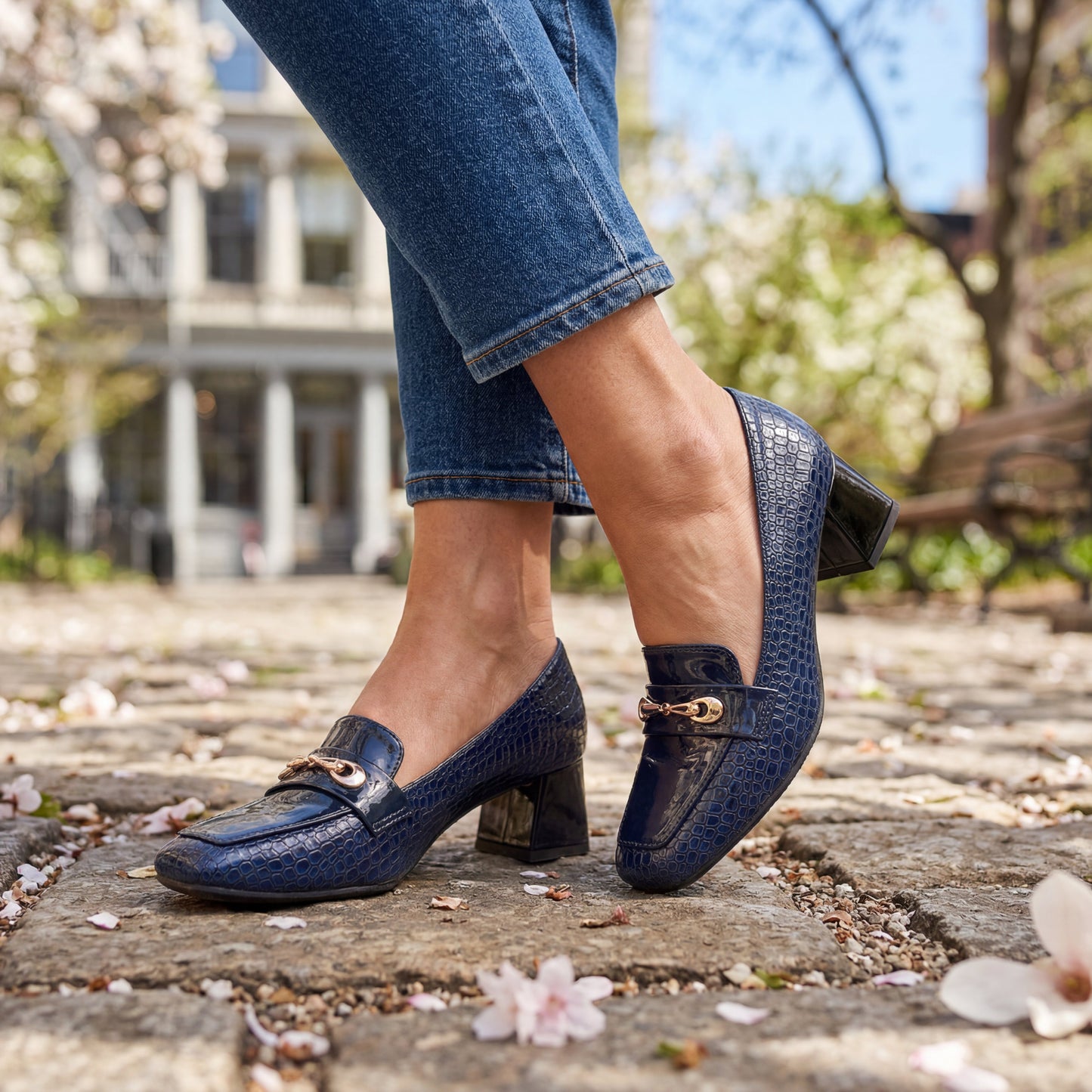 Anastasia | Patent Horsebit Loafers