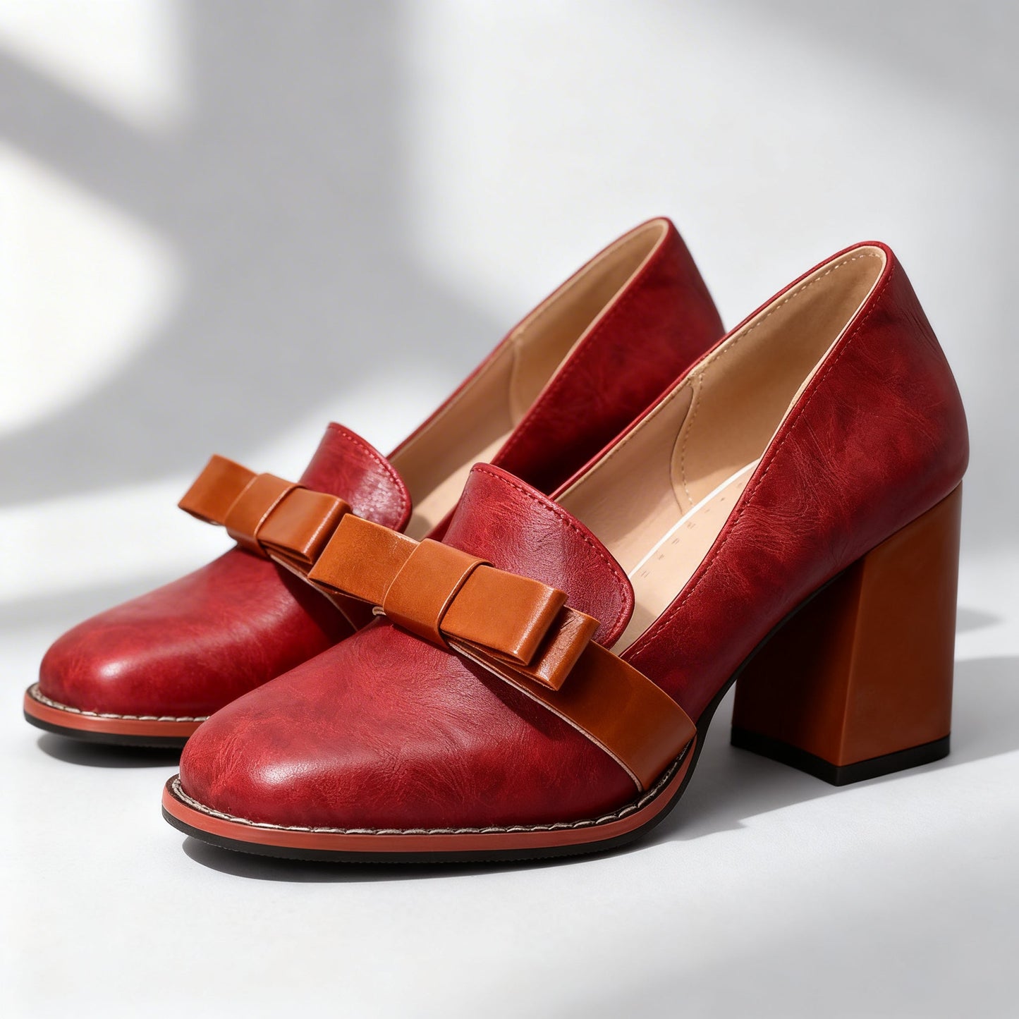 Ramona | Bow-Strap Loafer Heel