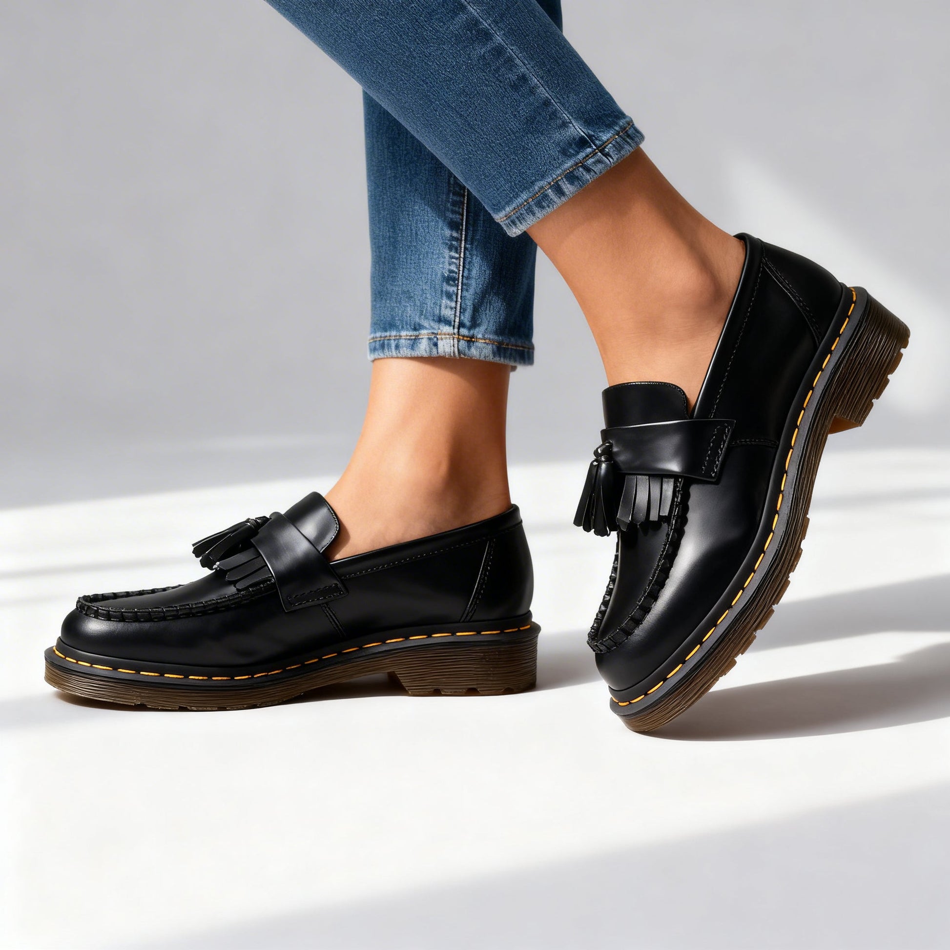 Ophelie | Leather Tassel Loafers