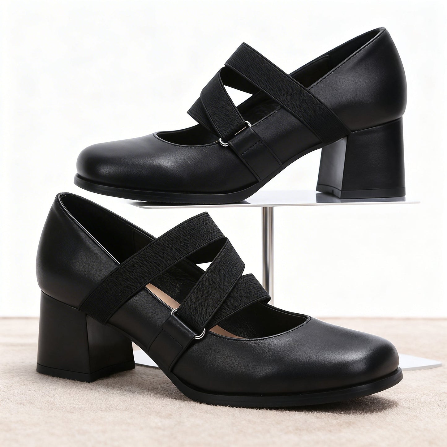 Armelle | Crossover Strap Loafers