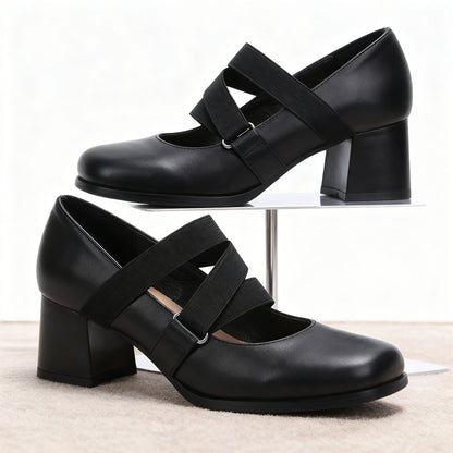 Armelle | Crossover Strap Loafers