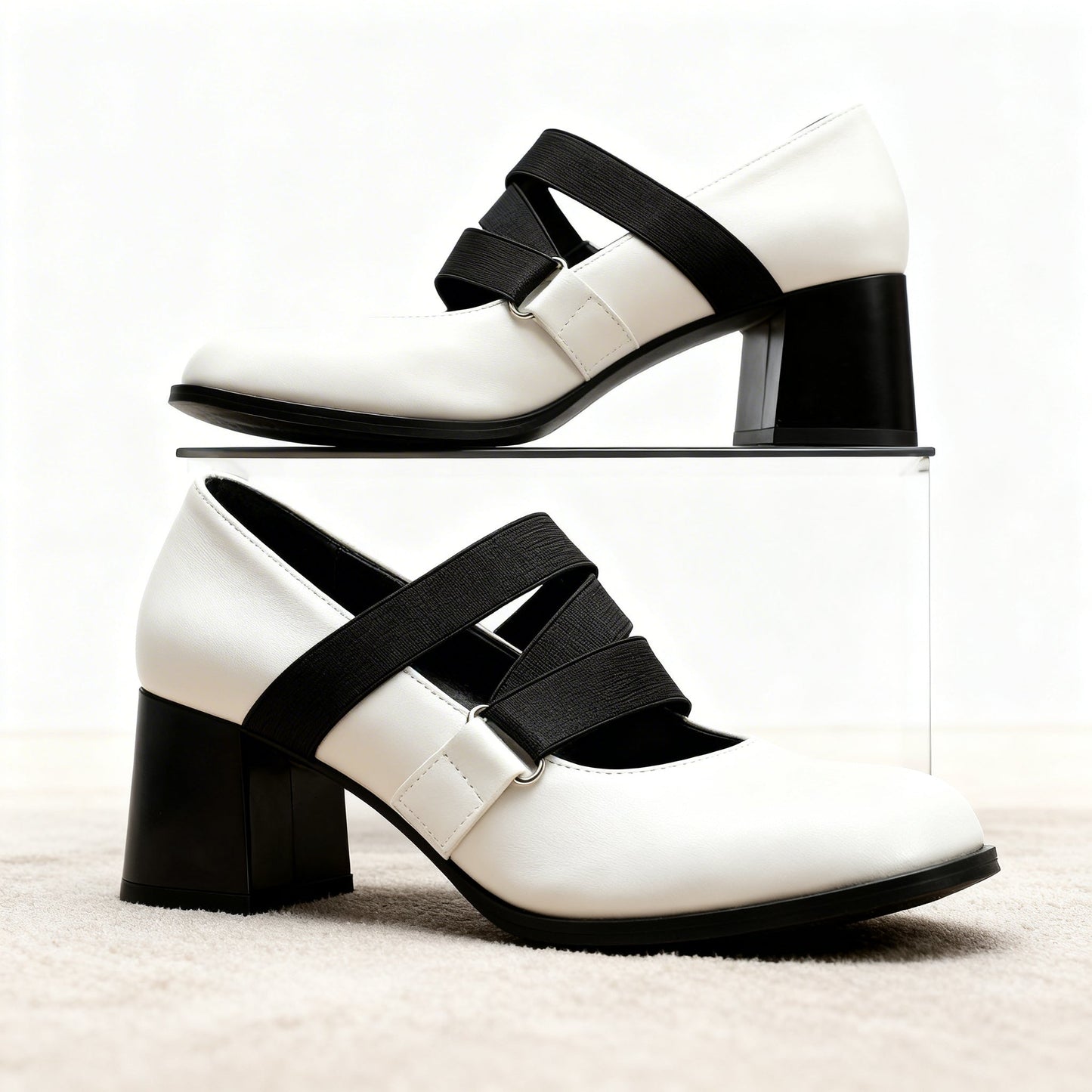 Armelle | Crossover Strap Loafers