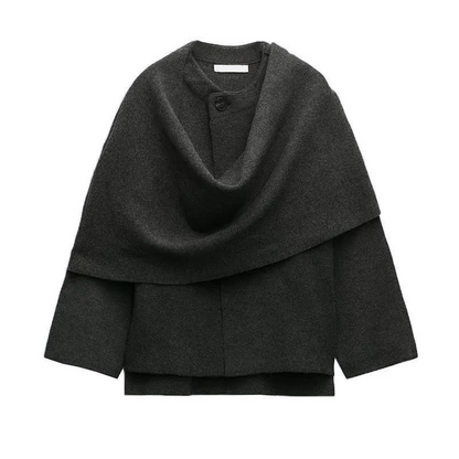 Hilde | Asymmetrical Cape Coat