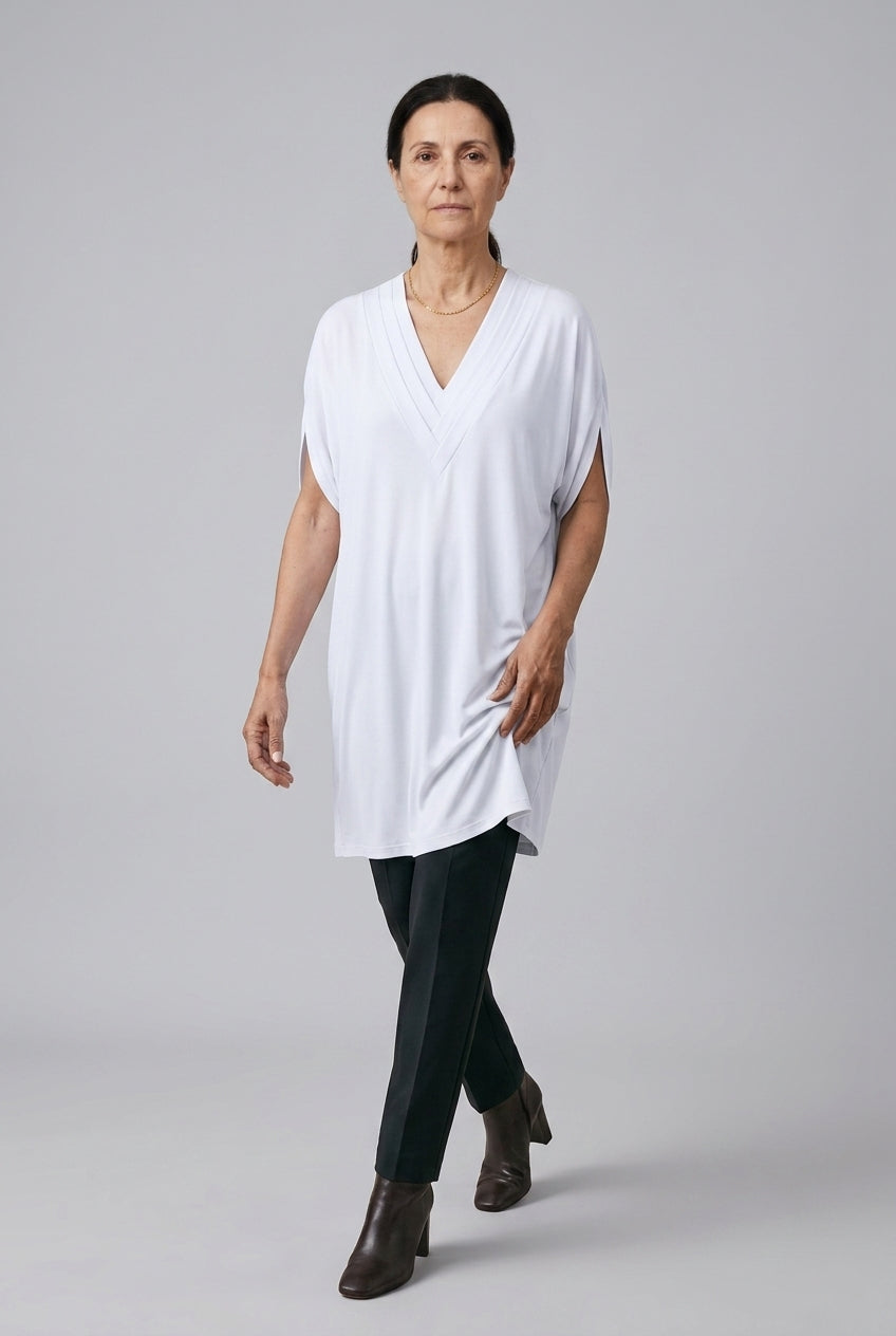 Ondrea | Draped V-Neck Mini Dress