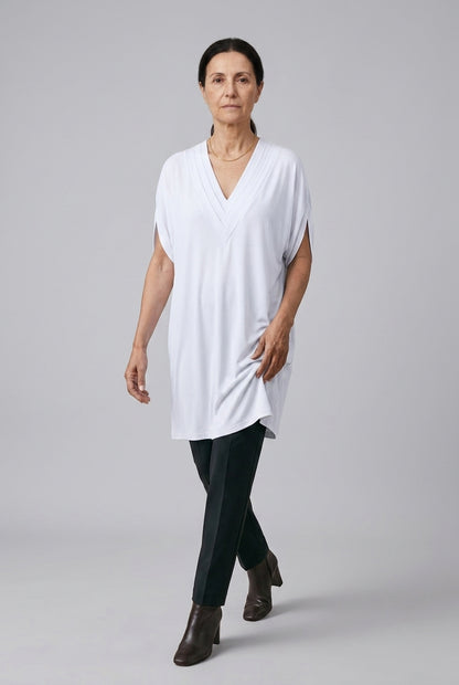 Ondrea | Draped V-Neck Mini Dress