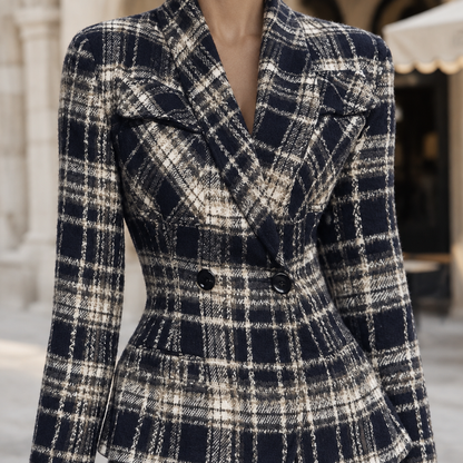 Miris | Oversized Plaid Blazer