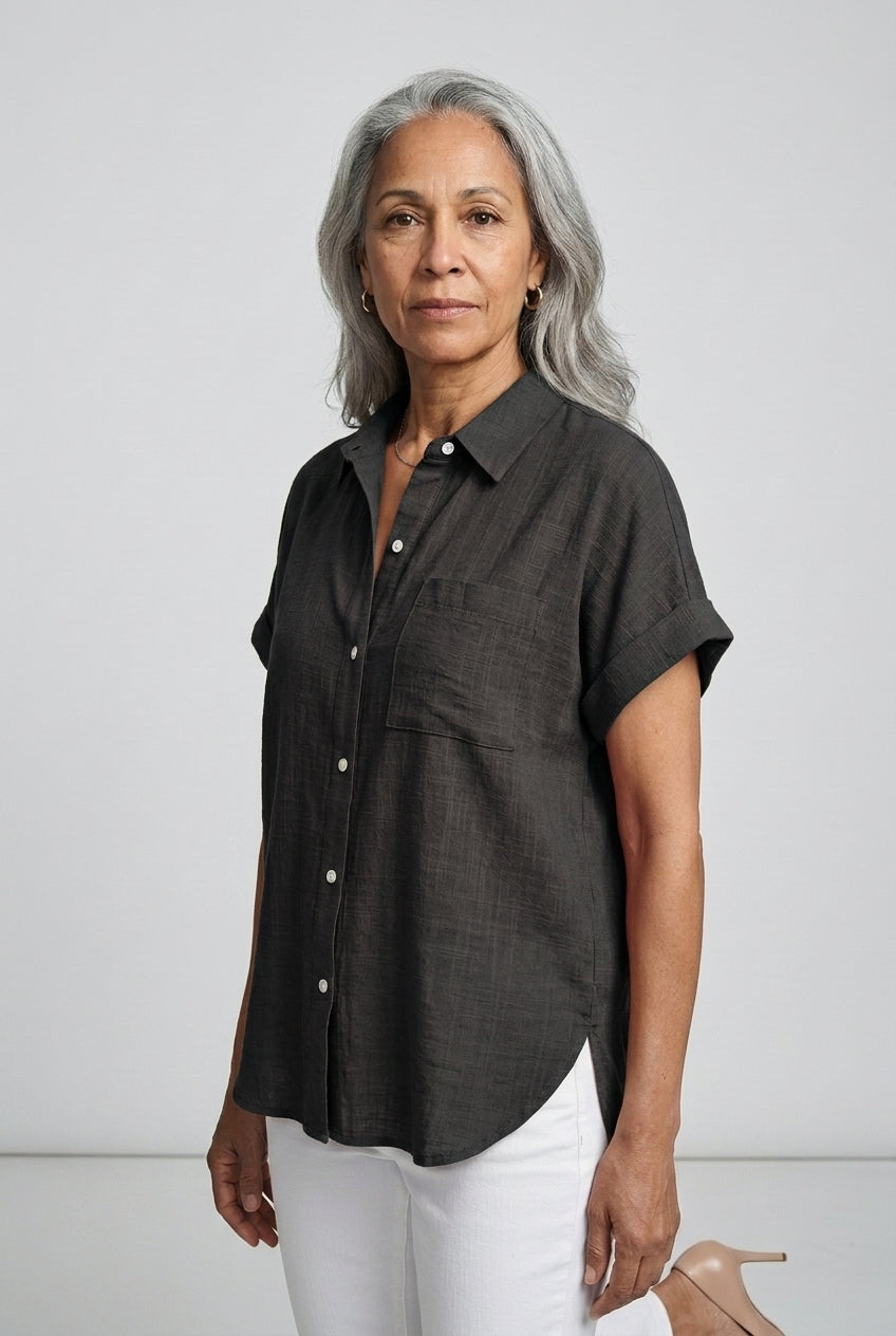 Cosima Giselle | Button-Down Short-Sleeve Shirt