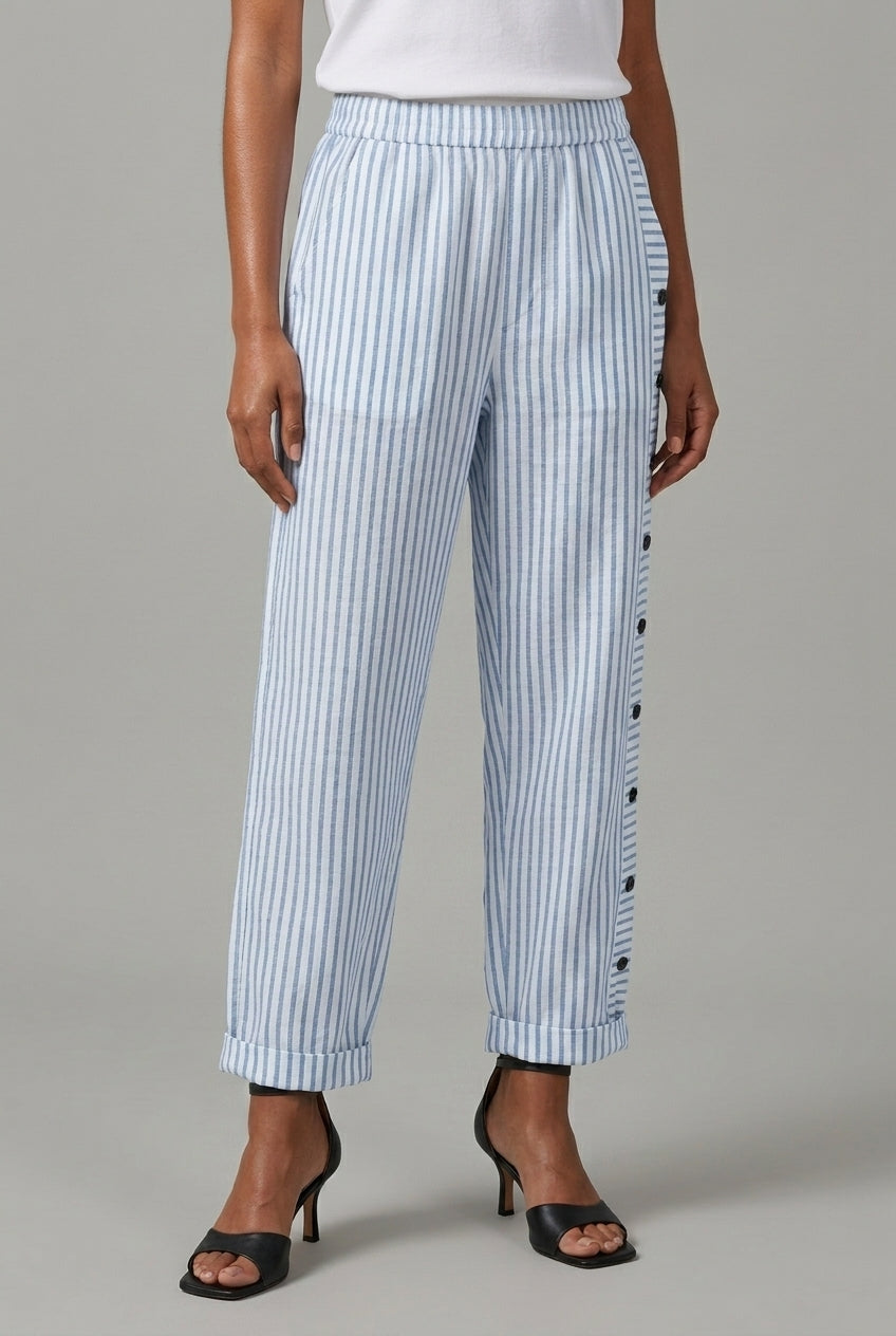 Vada Madeleine | Striped Wide Leg Pants
