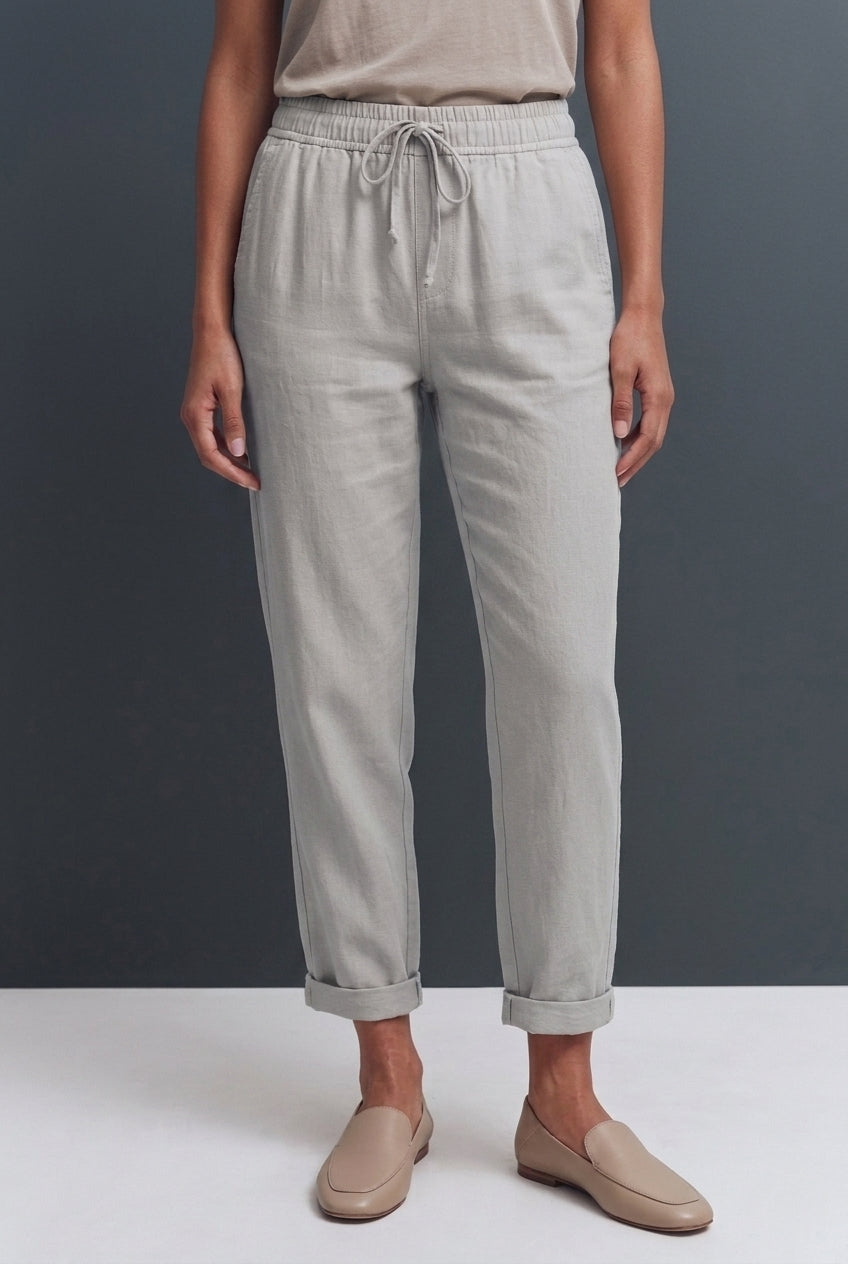Relaxed Breathable Stretch Pants for Women, Lightweight Flexible Trousers for Work, Casual, Travel & Everyday Wear