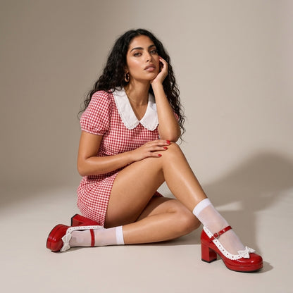 Maxine | Patent Bow-Tie Loafer