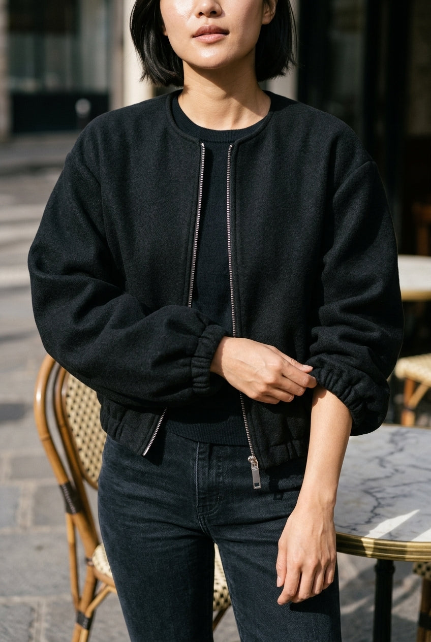 Ionara | Zip-Up Bomber Jacket