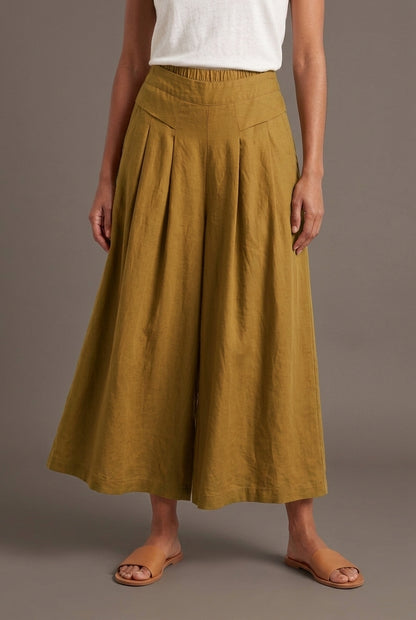 Breathable Wide-Leg Pants for Women, Loose Fit Lightweight Elastic Waistband, for Everyday, Travel, Casual & Relaxed Wea
