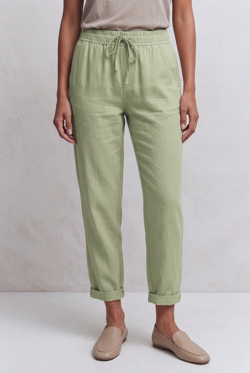 Relaxed Breathable Stretch Pants for Women, Lightweight Flexible Trousers for Work, Casual, Travel & Everyday Wear
