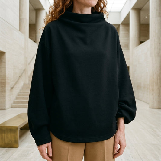 Zita | Oversized Funnel Neck Sweater