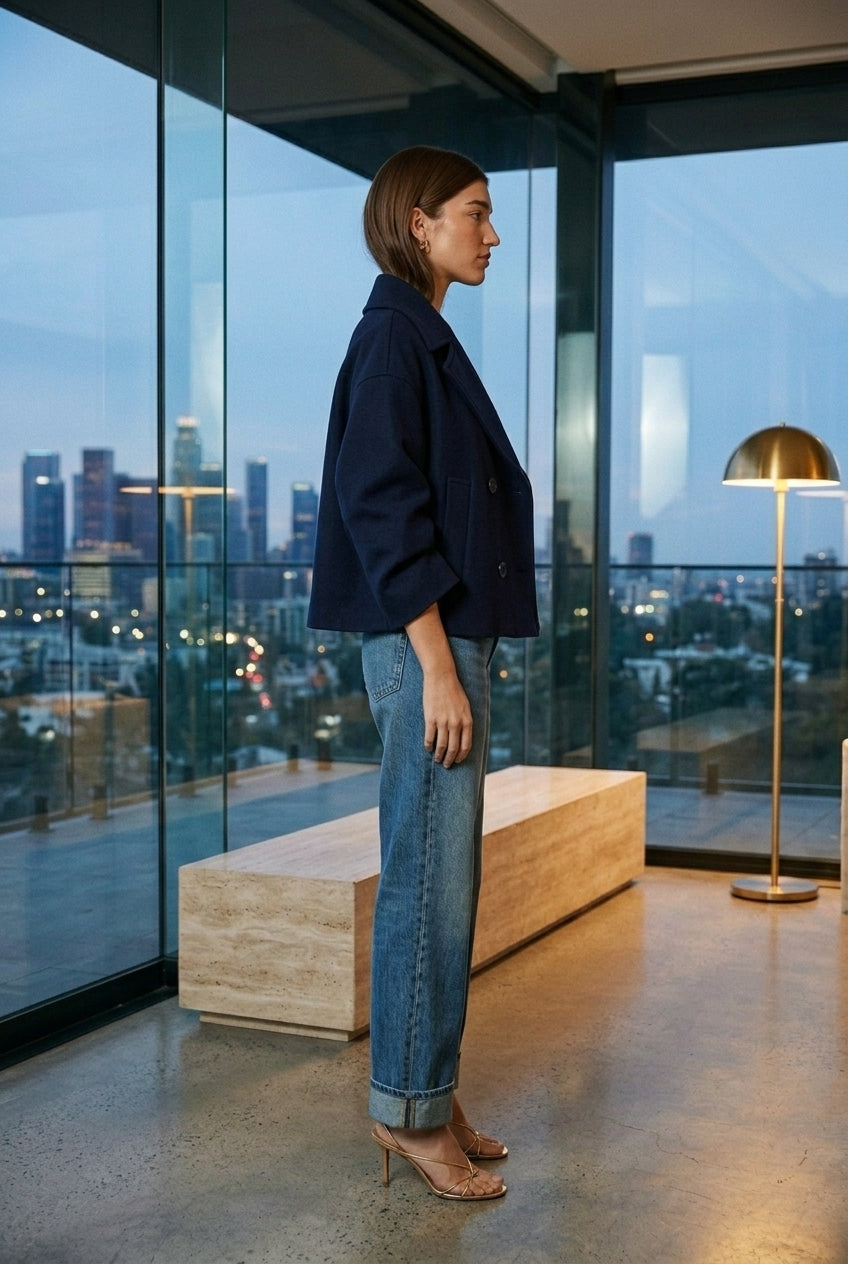 Mina | Boxy Cropped Blazer