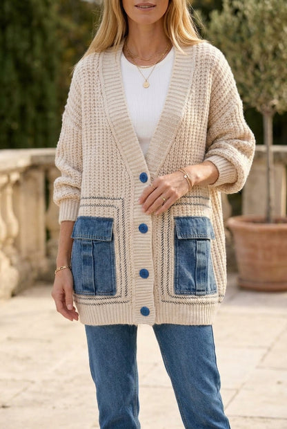 Tuvis | Oversized Printed Cardigan Jacket