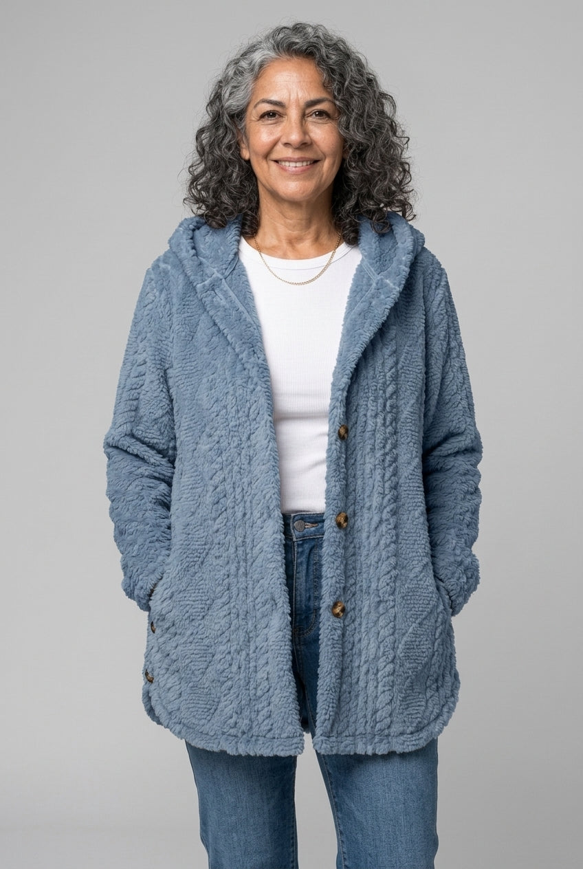Lodovica Reverie | Oversized Hooded Fleece Cardigan