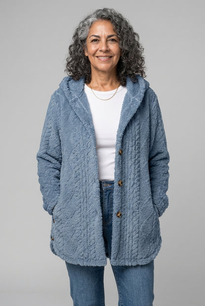 Lodovica Reverie | Oversized Hooded Fleece Cardigan