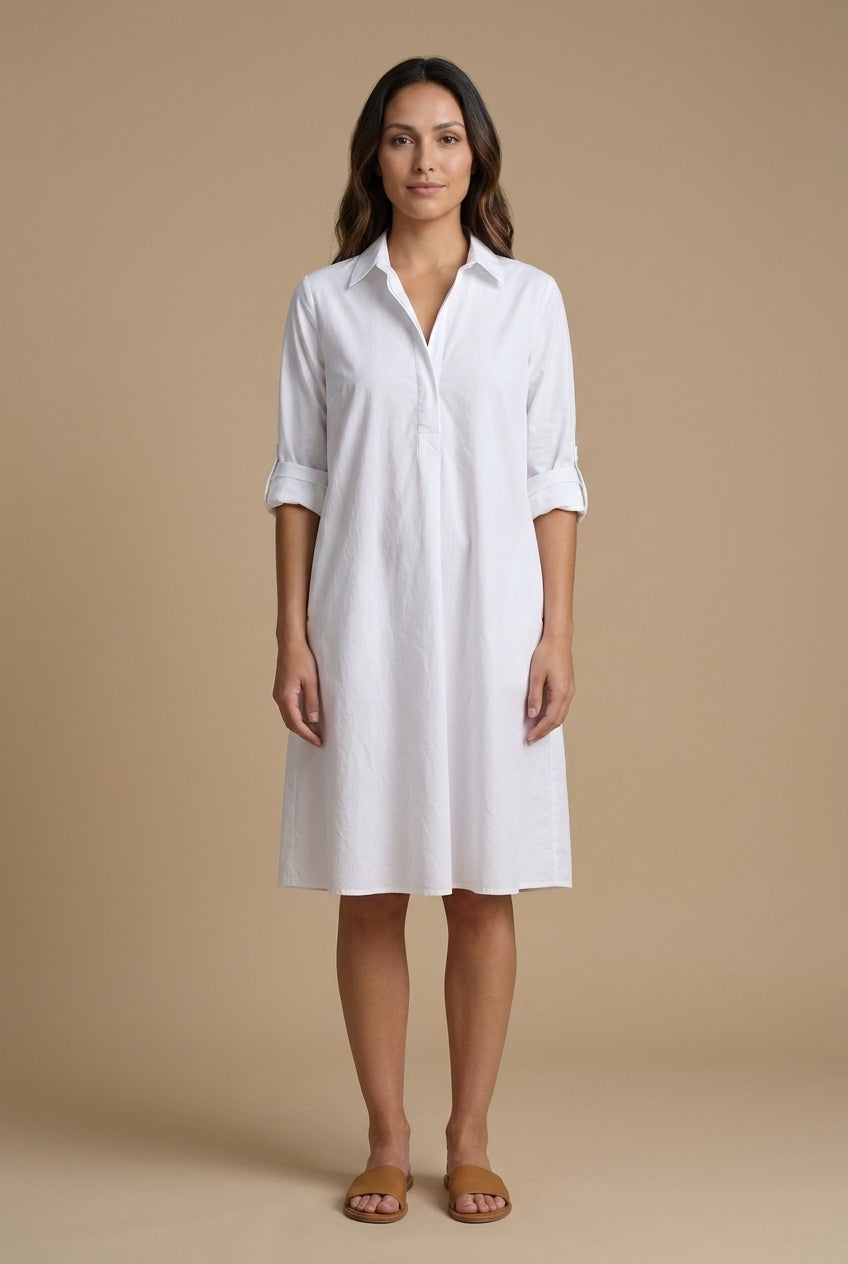 Elegant Polo Dress for Women, Lightweight Breathable Short-Sleeve Collar, for Spring, Brunch, Everyday & Casual Wear