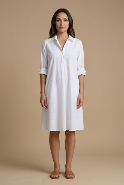 Elegant Polo Dress for Women, Lightweight Breathable Short-Sleeve Collar, for Spring, Brunch, Everyday & Casual Wear
