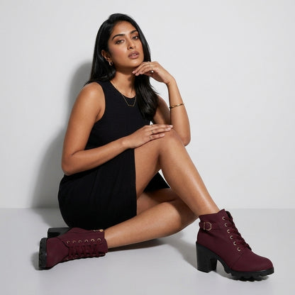 Nicoline | Vegan Leather Wedge Ankle Boot