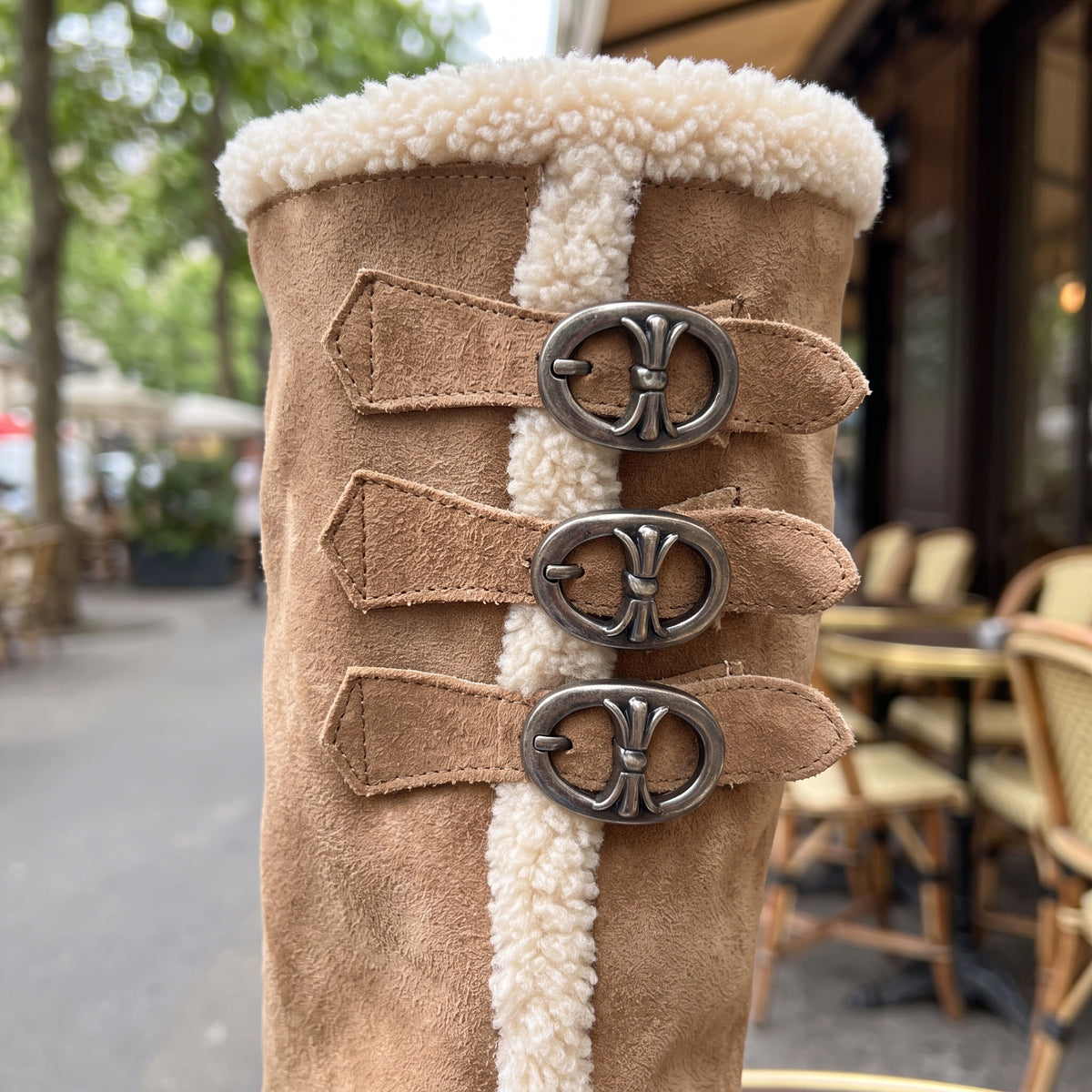 Zolis | Sherpa-Lined Suede Platform Boot