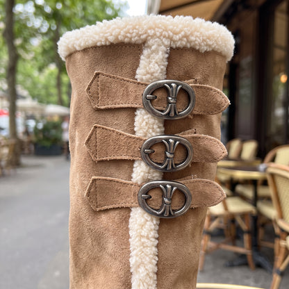 Zolis | Sherpa-Lined Suede Platform Boot